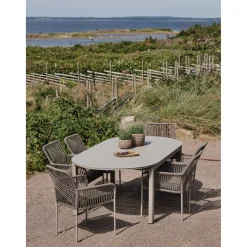 Lomma Elipse 220-280x110 cm Utebord Khaki