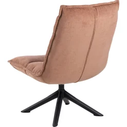 Loos Loungefåtölj Danny tyg Rosenträ