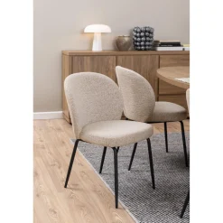 Macon Matstol Monza tyg Beige
