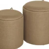 Maiko Sittpuff/Sidobord 2-pack Brun