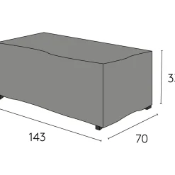Möbelskydd Skagenäs Utebord Svart