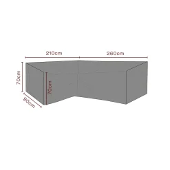 Möbelskydd till HörnSoffa Andas 260/215x90x70 cm