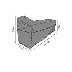 Möbelskydd till Utekök 246x68x75/112 cm