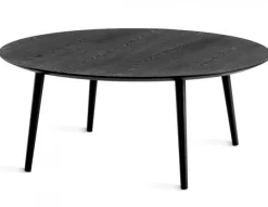 Miles Soffbord Runt 110 cm Svart Ask / 4-Ben Svart