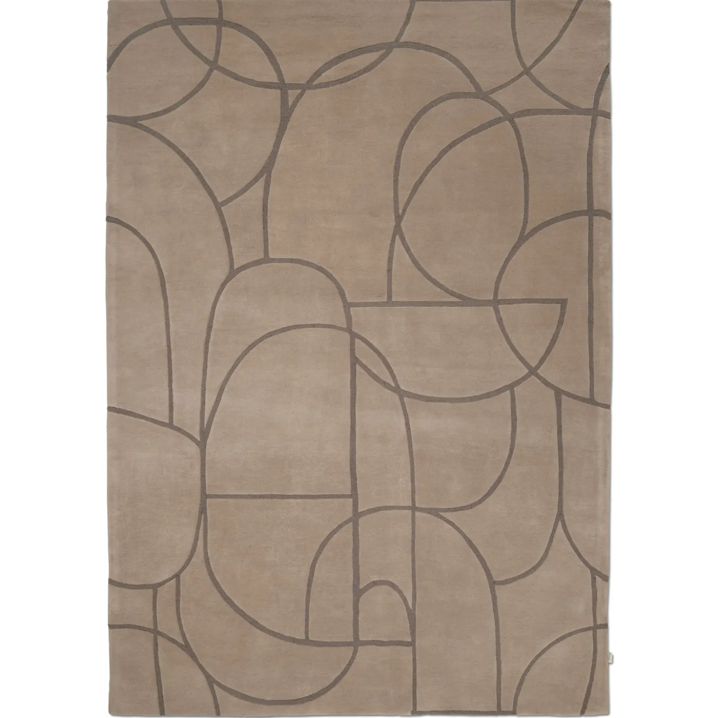 Modern Abstract Matta Beige