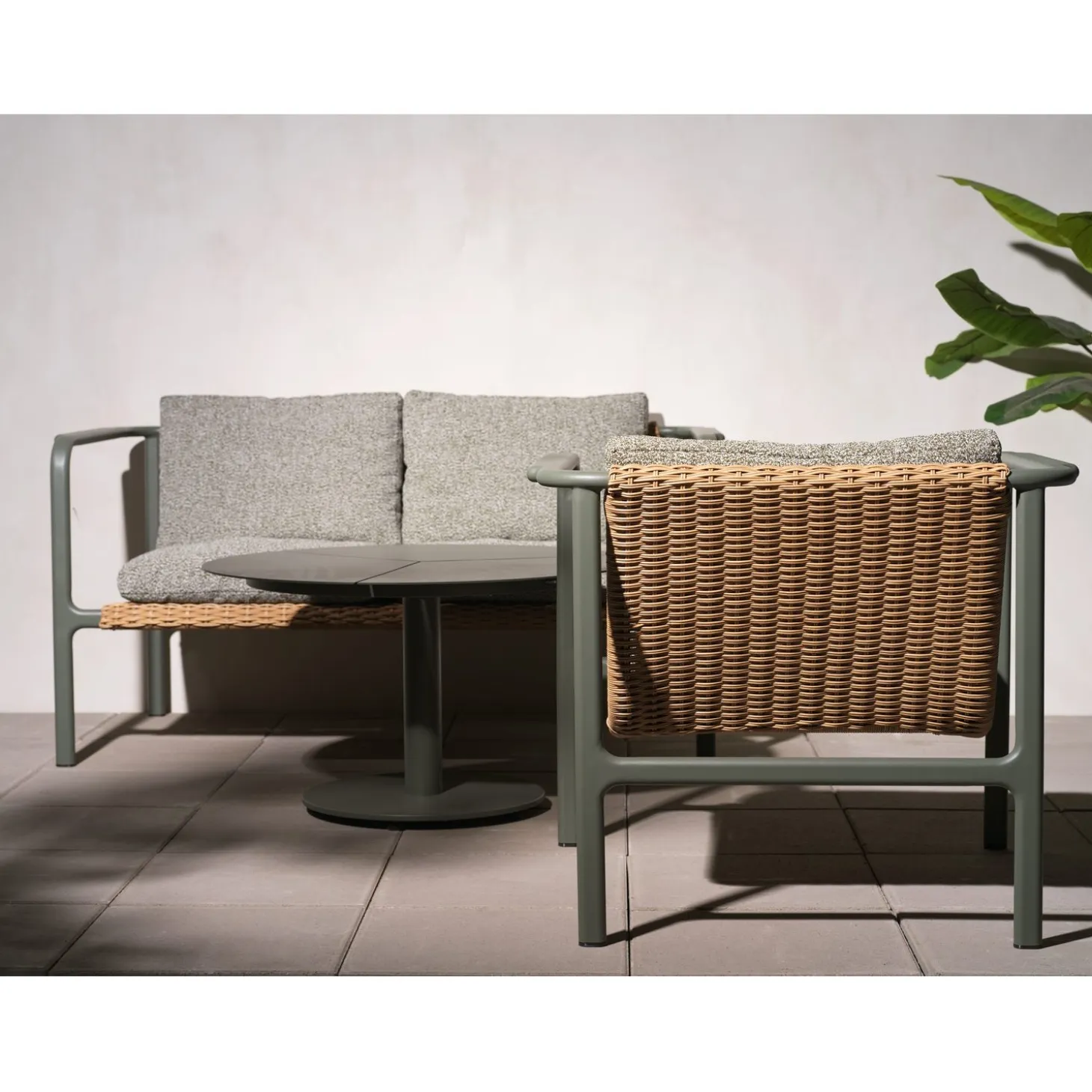Motty 2-sits Soffa 140x76 cm Nordic Green/Teddy Verde