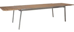 Naos Matbord 220-320 cm Rostfritt / Teak