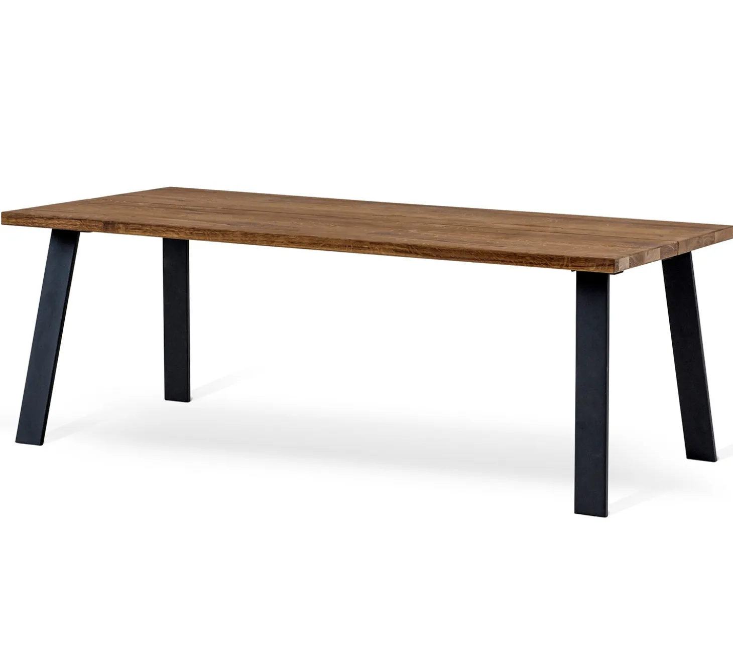 Narvik Matbord Ek/Svart 210cm