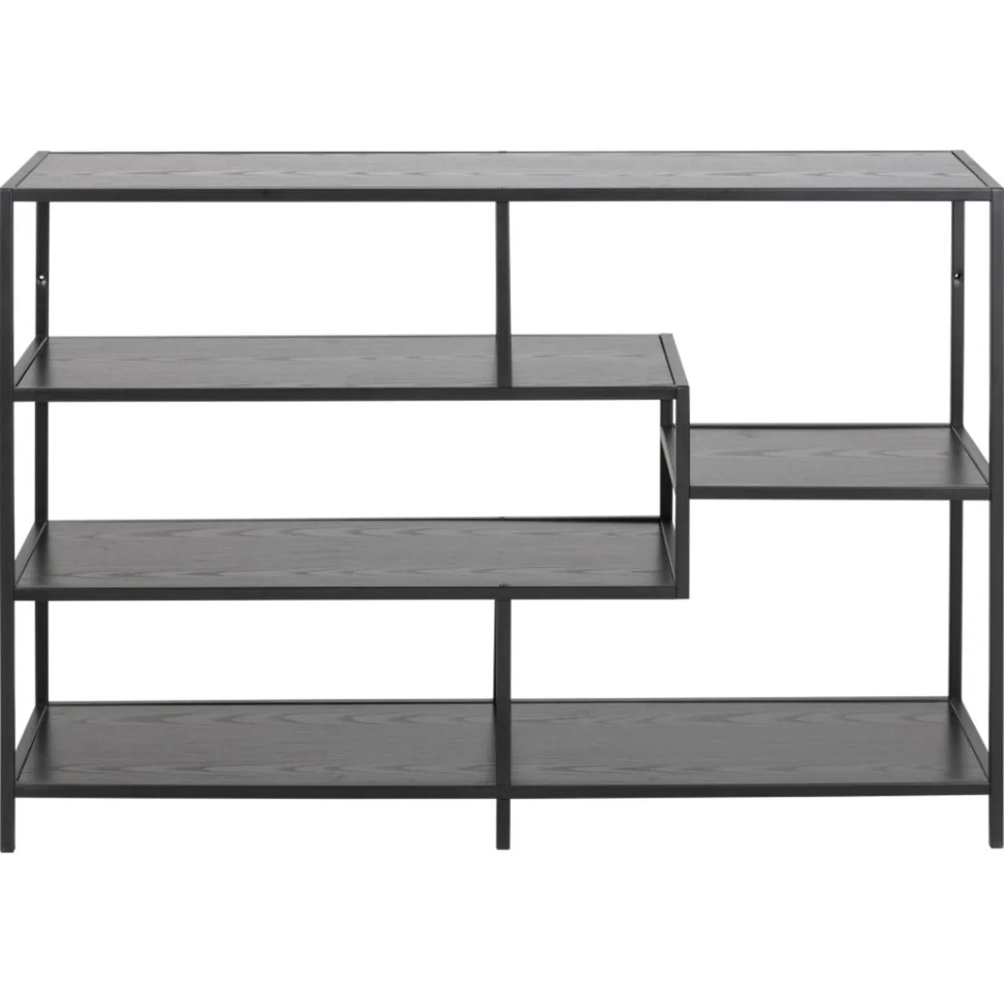 Notting Hill Bokhylla 78x114x35 cm Svart Ask