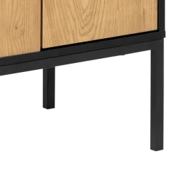 Notting Hill Sideboard 2 lådor 103x80x40 cm Svart/Ek