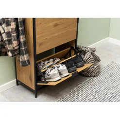 Notting Hill Skoskåp 129x56x30 cm Ek