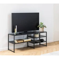 Notting Hill TV-bänk 120x33 cm Svart Ask