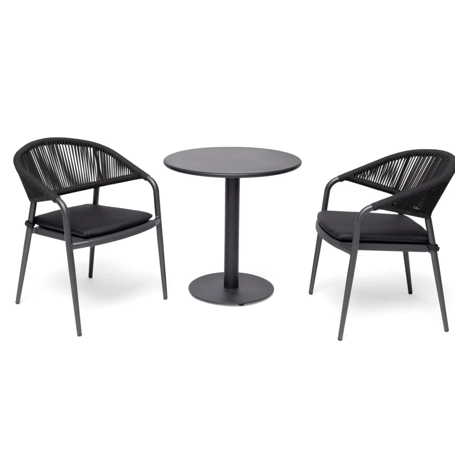 Näsby Cafébord Ø70 cm Svart