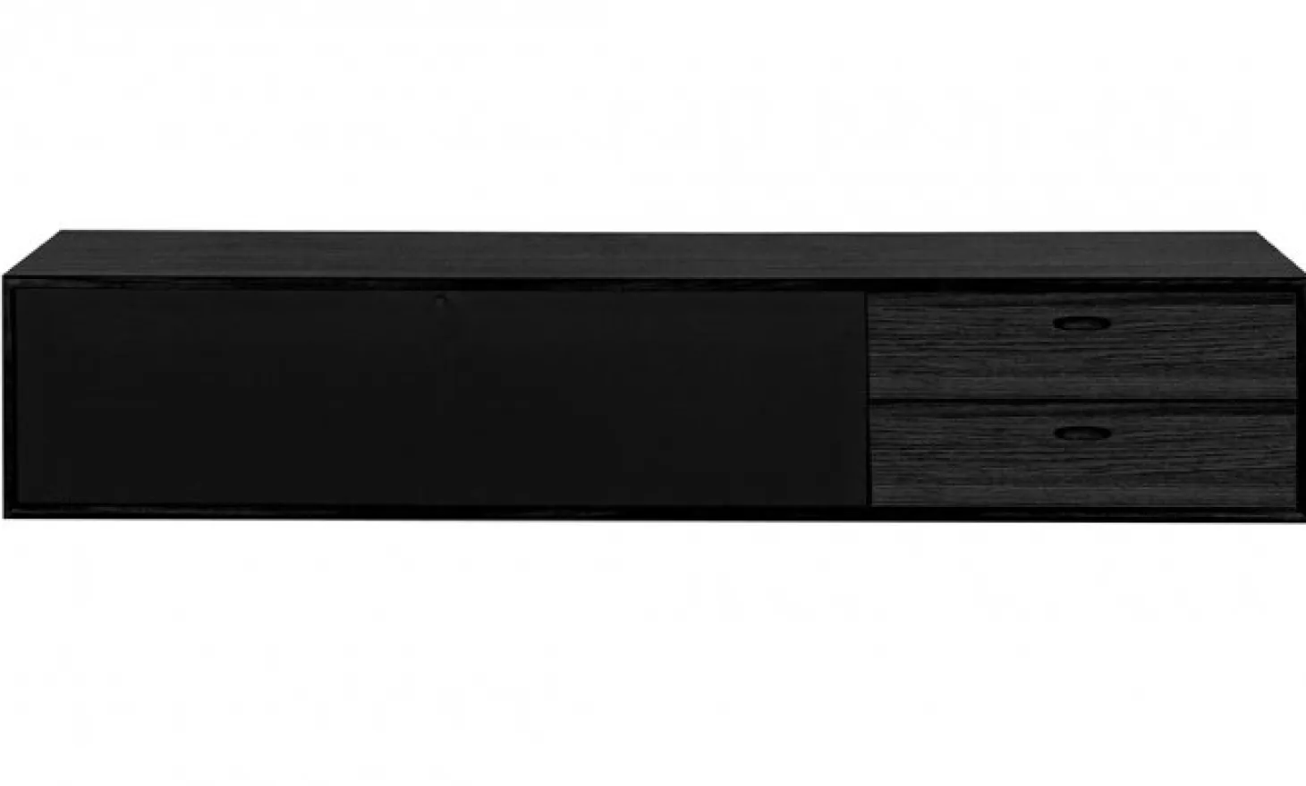 Oculus Mediabänk 176 cm Svart Ek