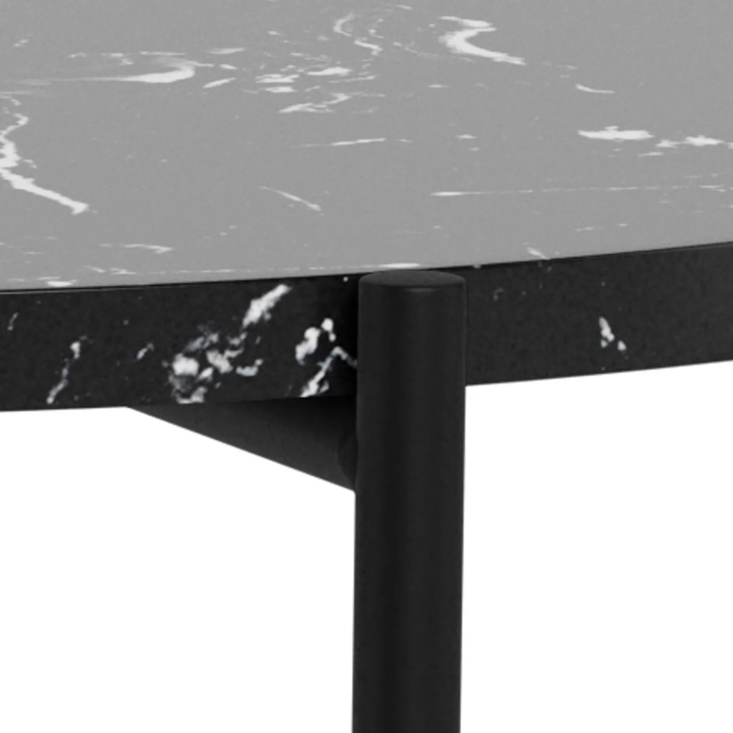 Opera Sidobord 52cm Svart Marmor