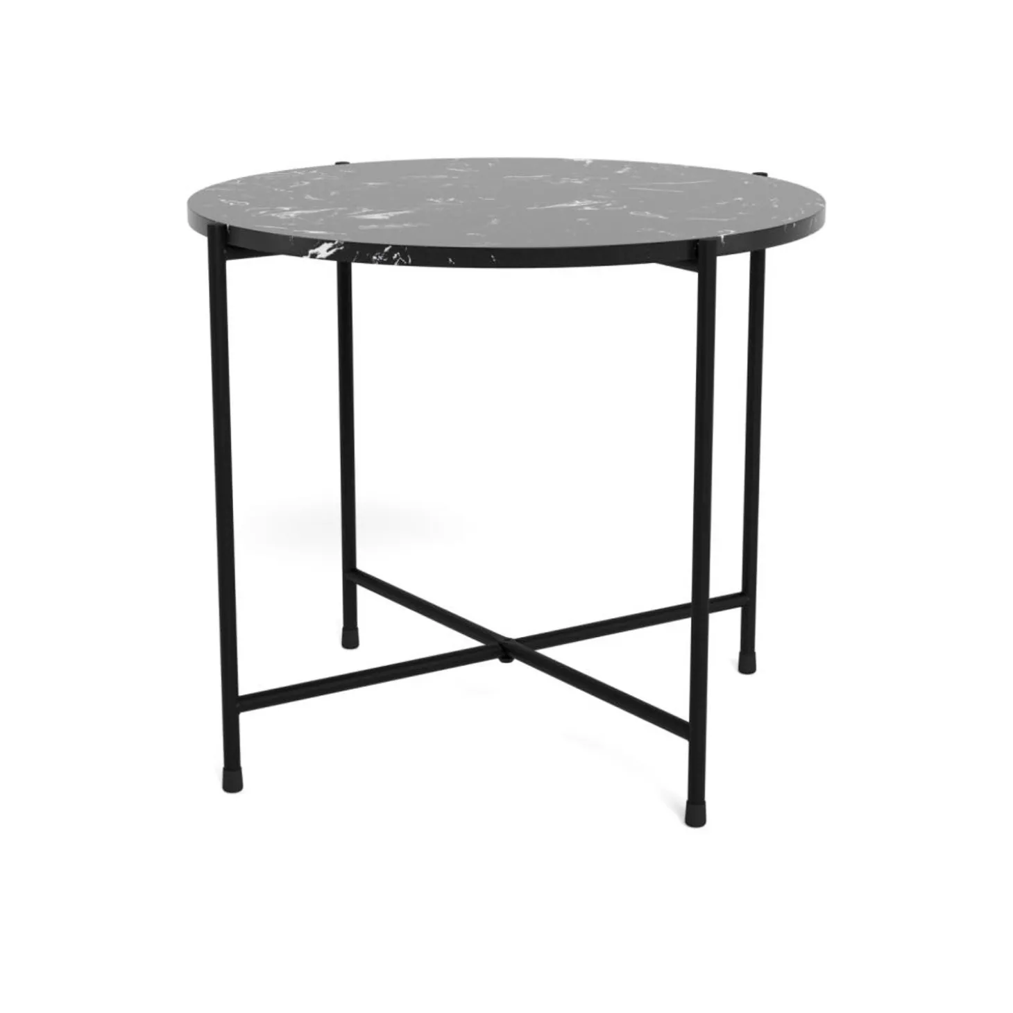 Opera Sidobord 52cm Svart Marmor