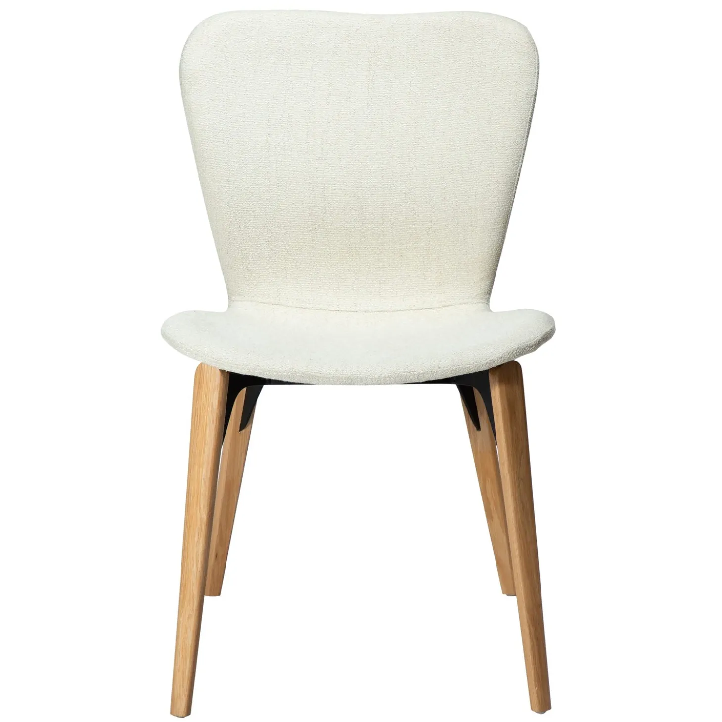 Paragon Stol Bone White bouclé, Oak