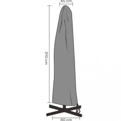 Parasollskydd 210x45/60 cm Vattentät