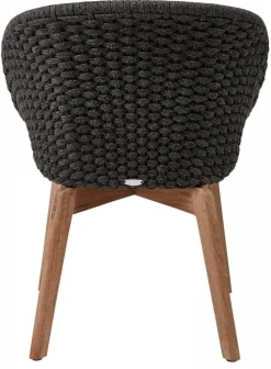 Peacock Stol Dark Grey/Teak
