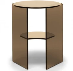 Pepe Soffbord Glas 40cm Bronze