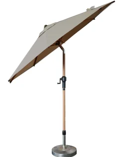 Ragusa Parasoll 2,5 m Beige/Alu Wood