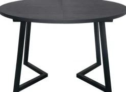Röa Matbord Runt 120-200cm Svart