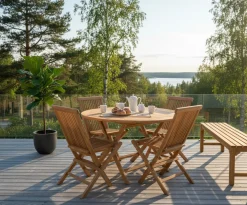 Rimini Fällbord 100 cm Teak