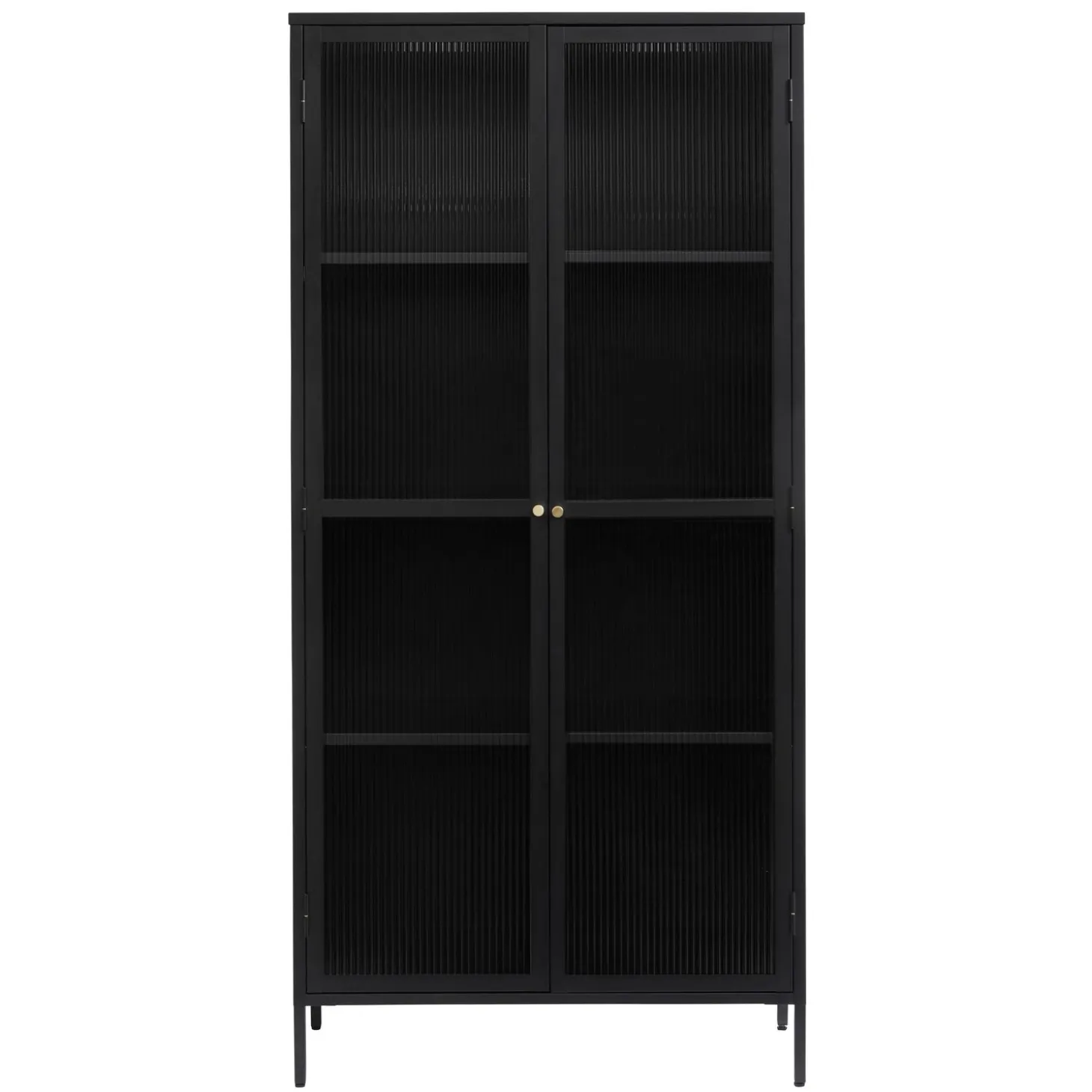 Riviera Vitrinskåp 190 cm Svart