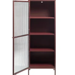 Riviera Vitrinskåp 160 cm Vinröd