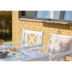 Rosenborg 165x80 cm Trädgårdsbord Vit