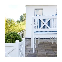 Rosenborg 165x80 cm Trädgårdsbord Vit