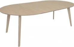 Sagene Matbord 110 cm Vitpigmenterad Ek
