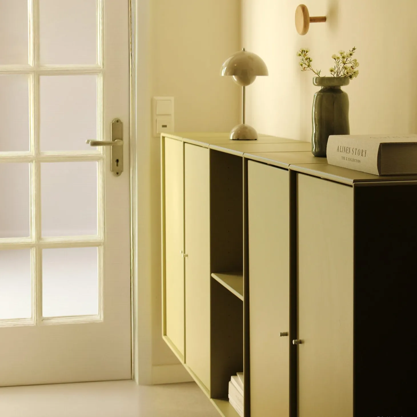 Savannah Quadrant-skänk Oliv