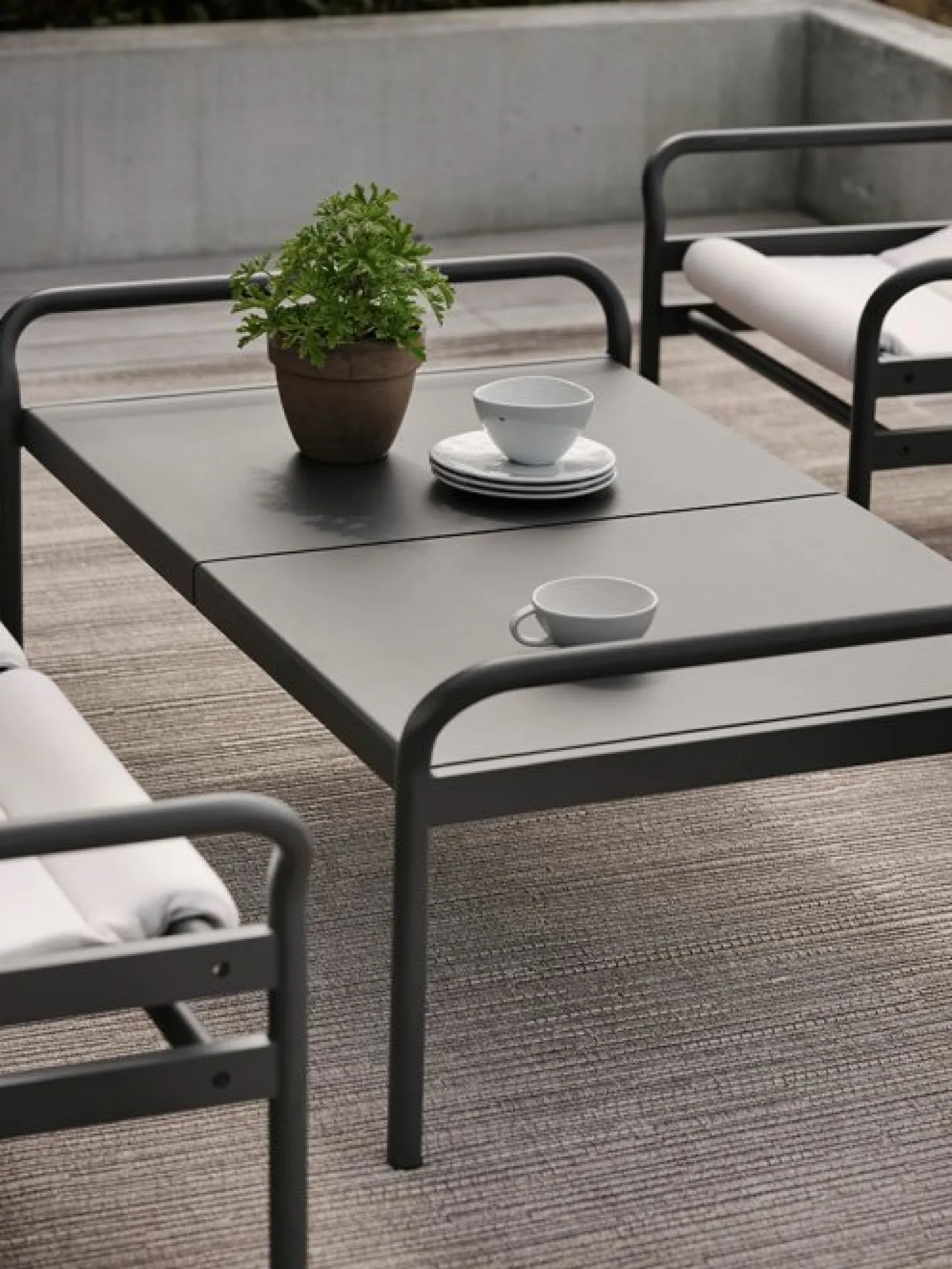 Sling 3-sits Soffa Antracit/Vanilla White