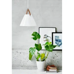 Strap Taklampa 27 cm, Opal vit