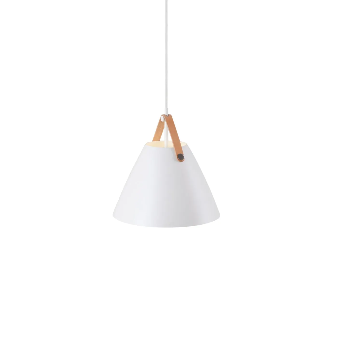 Strap Taklampa 27 cm, Vit