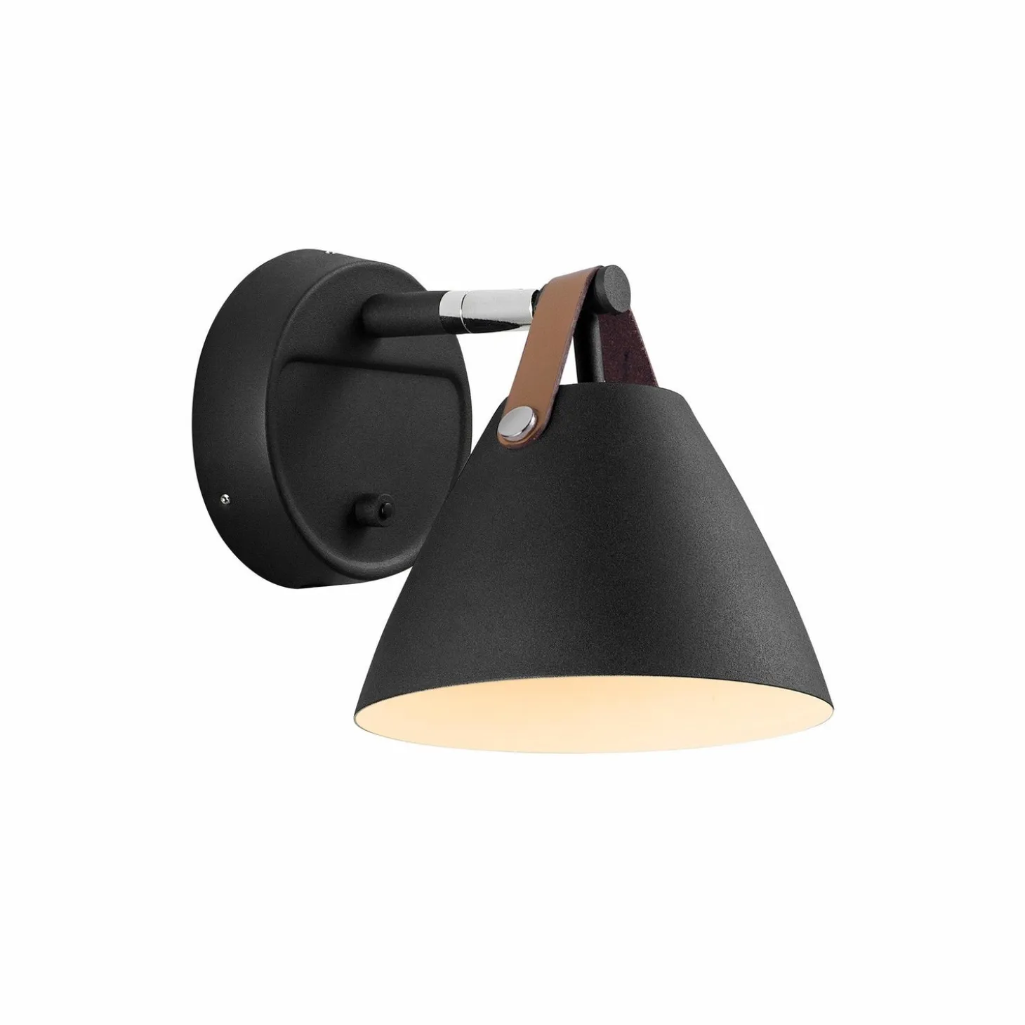 Strap Vägglampa Svart