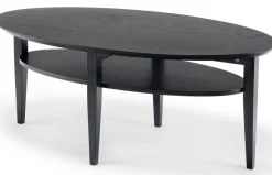 Tango Soffbord Ellips 130cm Svartbetsad Ek