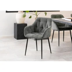Toulon Karmstol Skyland tyg Antracit