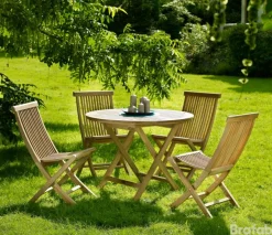 Turin Fällbord Teak 100 cm Rund