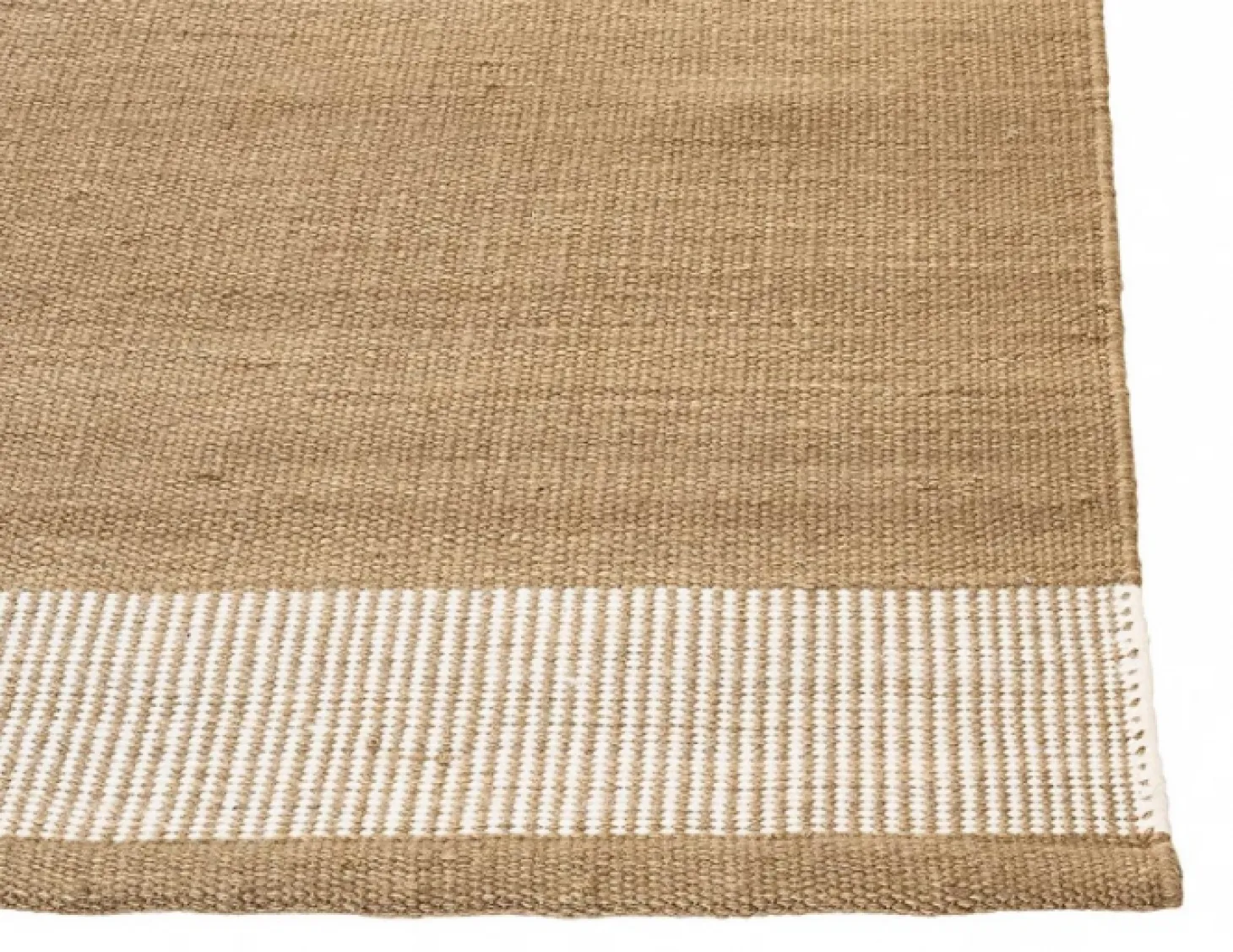 Una Spårbar Ullmatta Beige/Off White