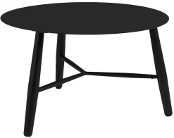 Vannes Soffbord 75 cm Rund Svart