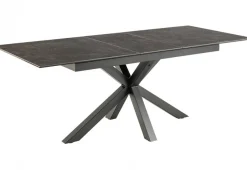 Verdun Matbord 90x160-210 cm Svart Keramik