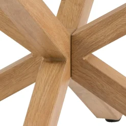 Verdun Soffbord Rund 82 cm Glas/Ek
