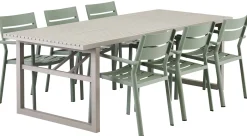 Vevi Matgrupp 230x95 cm Khaki ink 6st Delia Karmstolar Dusty Green