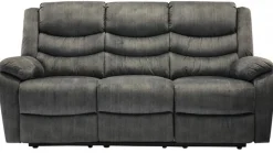 Winfield 3-Sits Reclinersoffa Grått Tyg