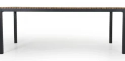 Zalongo Bord 200x100 cm Teak/Grå Alu