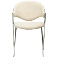 Zone Stol Simply Beige Bouclé, Chrome