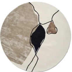 Abstract Ivory Rund Matta
