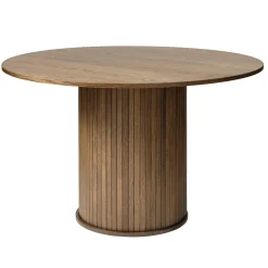 Accento Ø120 cm Matbord Rökt